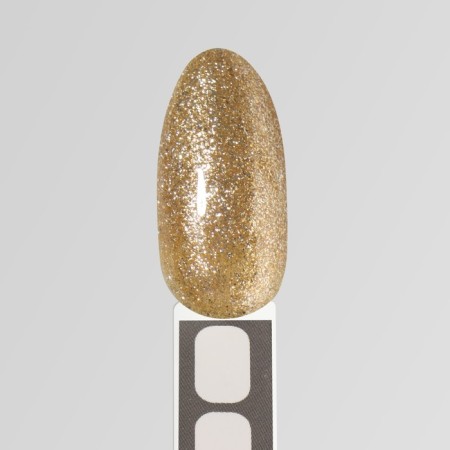 Nail varnish gel, Chrome, shimmer, 3 phase, 8ml, led/uv, golden color (005)-11