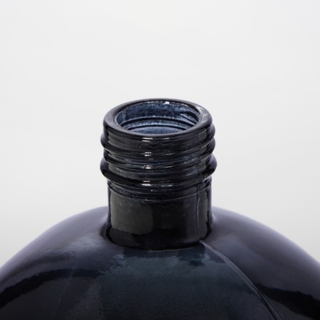 Glass bottle "Skull", 0.77 L, Black color-6