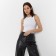 Female T-shirt Minaku: Basic Line Color White, Rr. 46