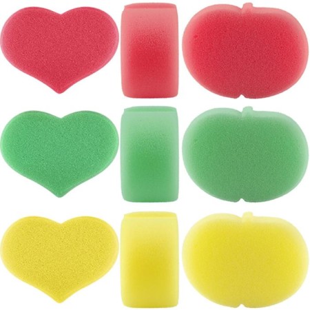 Baby washcloth without a massage layer, mix
