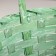 A set of baskets of 3 pcs, d21x10xh36cm, green, bamboo
