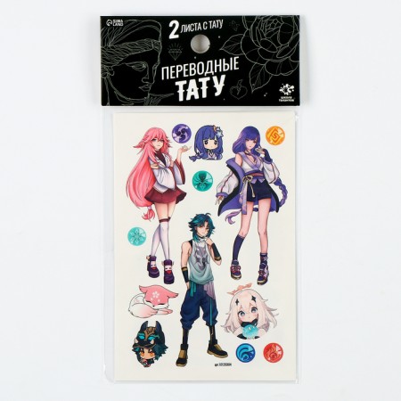 Translated tattoos "Anime of the Elements", 2 sheets, tattoos - 21 pcs.-2
