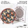 Lryagan Round Rishtan Ceramics 28 cm, Atlas in Dagger Pack