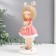 Polystone souvenir "Girl with deer horns and a bear in the hands" MIX 8x9.5x20.5 cm