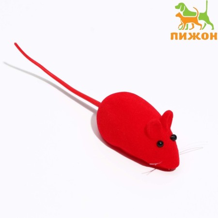 Velvet mouse, 6 cm, red