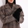 Gloves are female, dimensionless, without insulation, black color