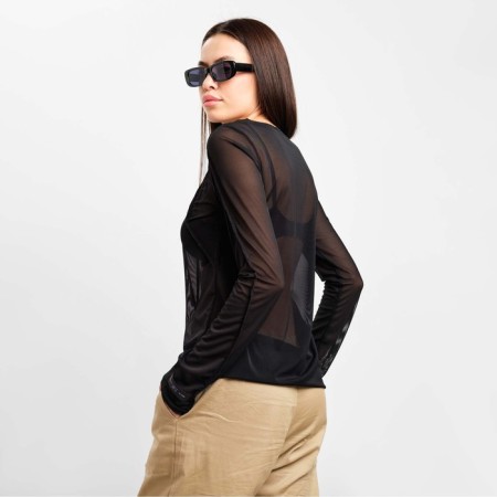 Jumper (longshille) Women's mesh mist, size 46, black-2