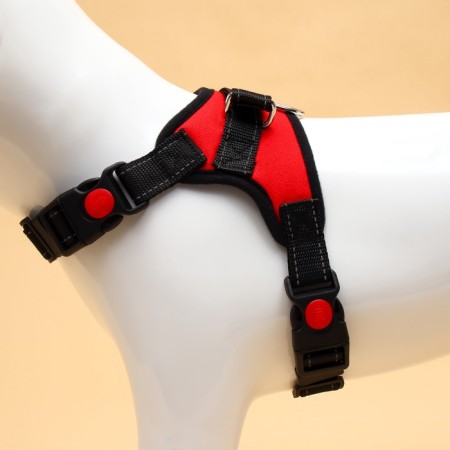 Cluck K7 soft reflective, size S, OG 44-55 cm, weight 5-9 kg, red-4