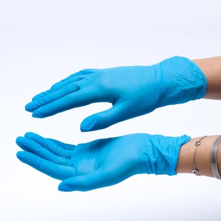 Medical, nitrilum gloves, size XS, blue, 50 pairs-2