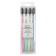 Set of 4 brushes, macarun, soft stiffness