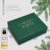 Happy New Year folding box, embossing, green, 31 x 24.5 x 9 cm, New Year