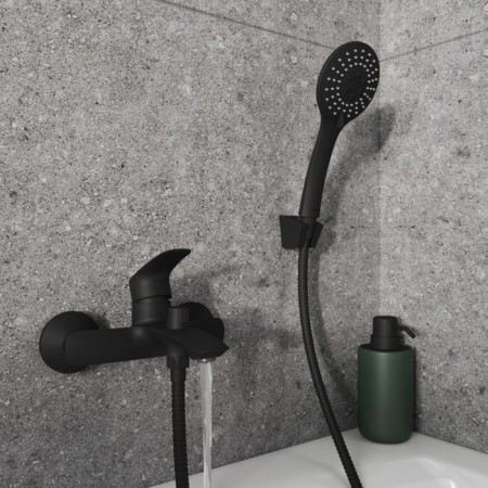 MILARDO RORA RORBL00M02 bath mixer, 51 mm pouring, black matte-2