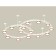 Suspended Ambrella Light, XR92211160, GX53 LED 12 W, white sand, pink gold color