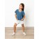 Vest for girls, height 140 cm, blue color
