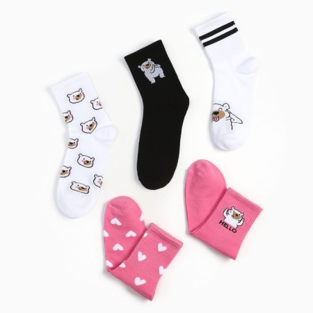 Set of women's socks KAFTAN "Best Gift" 5 pairs, rr 36-39 (23-25 ​​cm)-4