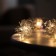 Girlynda “thread” dew 5 cm, with nozzles “snowballs”, IP20, silver thread, 10 LED, AAX2 batteries (not complete), glow warm white