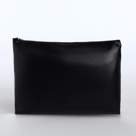 Cosmetic bag with lightning, black color-1