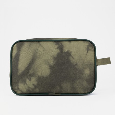 Lightning cosmetic bag, external pocket, green color-1