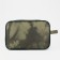 Lightning cosmetic bag, external pocket, green color