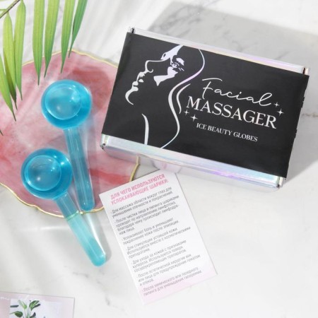 Roller for the face, cryosphere "Face Massager", diam 5 cm.-1