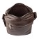 Male bag, lightning department, 2 outer pockets, adjustable belt, brown color