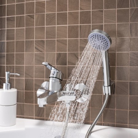 Bath mixer "RMS" SL50-009E, short spout, shower set, zinc, chromium-3