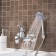 Bath mixer "RMS" SL50-009E, short spout, shower set, zinc, chromium
