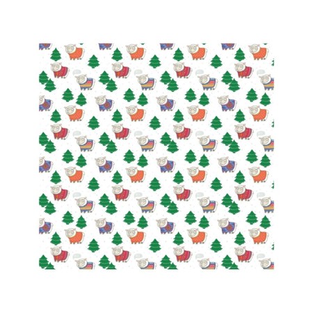 Organizer in a bath on suction cups "Christmas sheep", for storing toys and trifles, size 33x39 cm-1