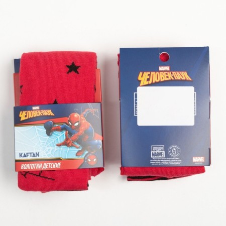 Pantyhose children's “Spider-Man”, height 116-122 cm, red color-7