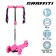 Graffiti scooter, steel, light wheels PU 120/100 mm, pink color