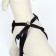 A set with a soft harness with a bow "Cell", L, leash 120 x 1.5 cm, og 35-50 cm, black 96837