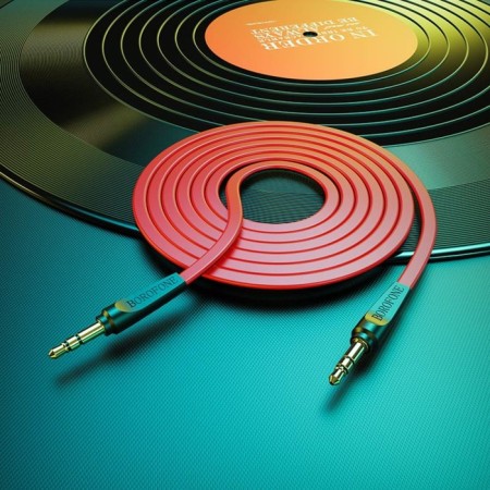 Audio Borofone BL6, Jack 3.5 mm (M) -Jack 3.5 mm (M), TPE braid, 1 m, red-3