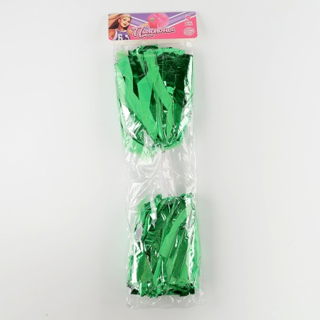 Pompom 1pc, green color, foil-6