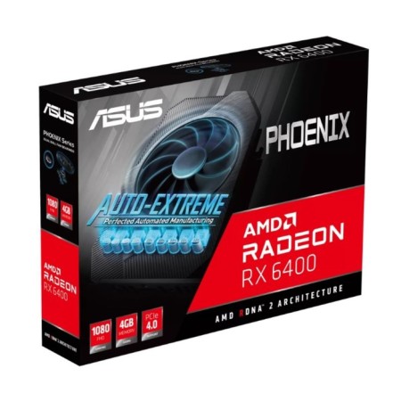 Video card ASUS PH-RX6400-4G, AMD Radeon 4 GB, 64BIT, GDDR6, HDMI, DP-7