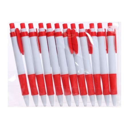 Automatic ball handle, 0.7 mm, blue rod, white case, with a rubber holder-3