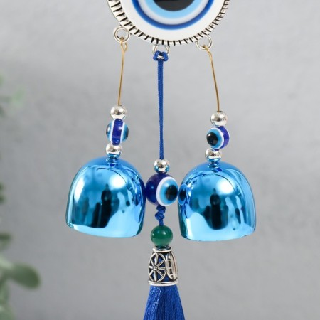 Wind music metal, plastic "Elephant with a brush" from the evil eye h = 25 cm-2