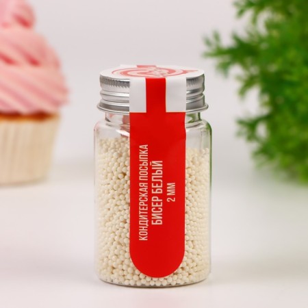 Confectionery Sprinking "Bead Bead" Easter, 2 mm, 50 g-1