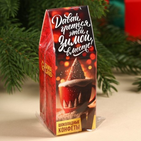 Dairy chocolate in the sticks “Let's bask this winter” in a house box, 60 g.-3