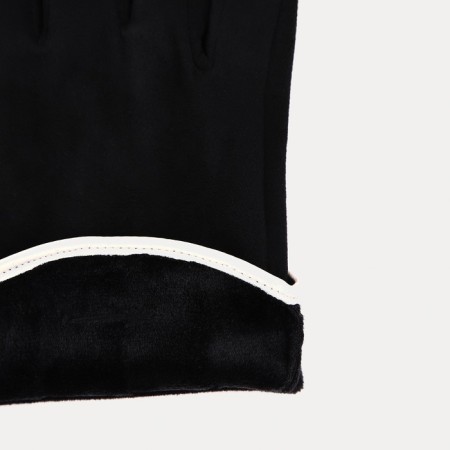 Gloves are female, dimensionless, without insulation, black color-4