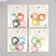 Carabiner Metal "Apple with a branch" MIX 3x2.7 cm
