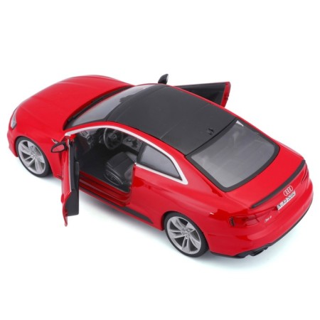 BBURAGO AUDI RS 5 Coupe, Die-Cast, 1:24, opening doors, red red-7