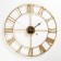 Wall clock, series: loft, smooth move, d-60 cm, gold