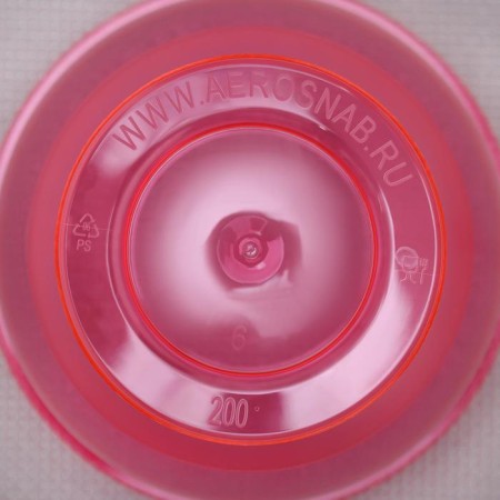 Crecanter Plastic disposable "Crystal", 200 ml, red color-2