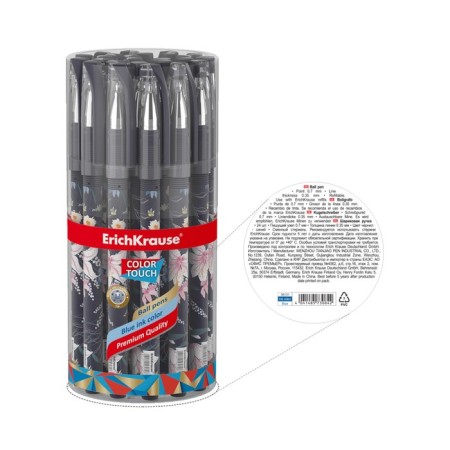 Ballic handle Erichkrause Colortouch Lily, node 0.7 mm, flu, blue ink blue-2