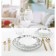 Arya Home Elegant Mandala, 24 objects, white color, white