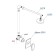 The shower system waserkraft a20219, built -in, tropical shower, black