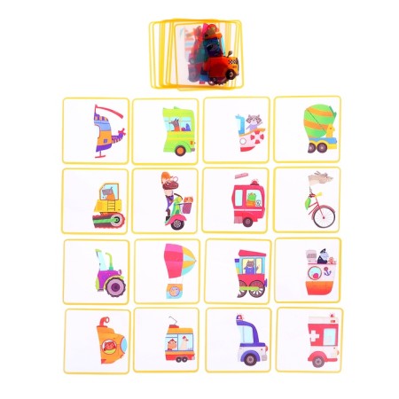 Plastic lotto for kids "cars. Half a half" 3+ 29999-3