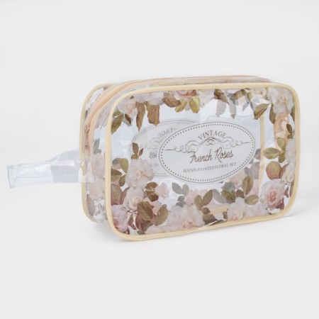 Lightning cosmetic bag, beige color