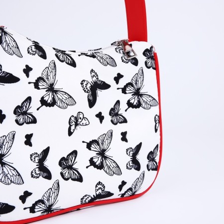 Youth bag with lightning, red/white color-3