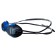 ATEMI N302 swimming glasses, silicone, blue/black color